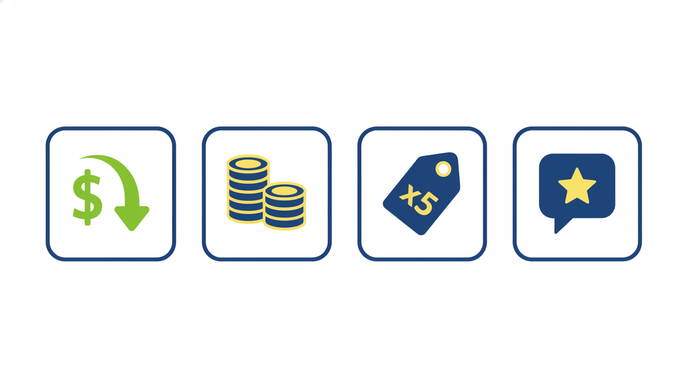 Icons representing Revenue Loss, Margin Erosion, Acquisition Cost, and Brand Damage.