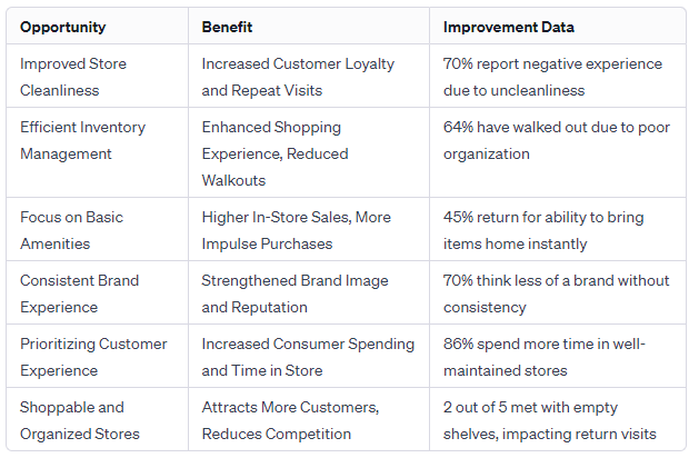 The benefits and improvements for retailers from lower retail defection