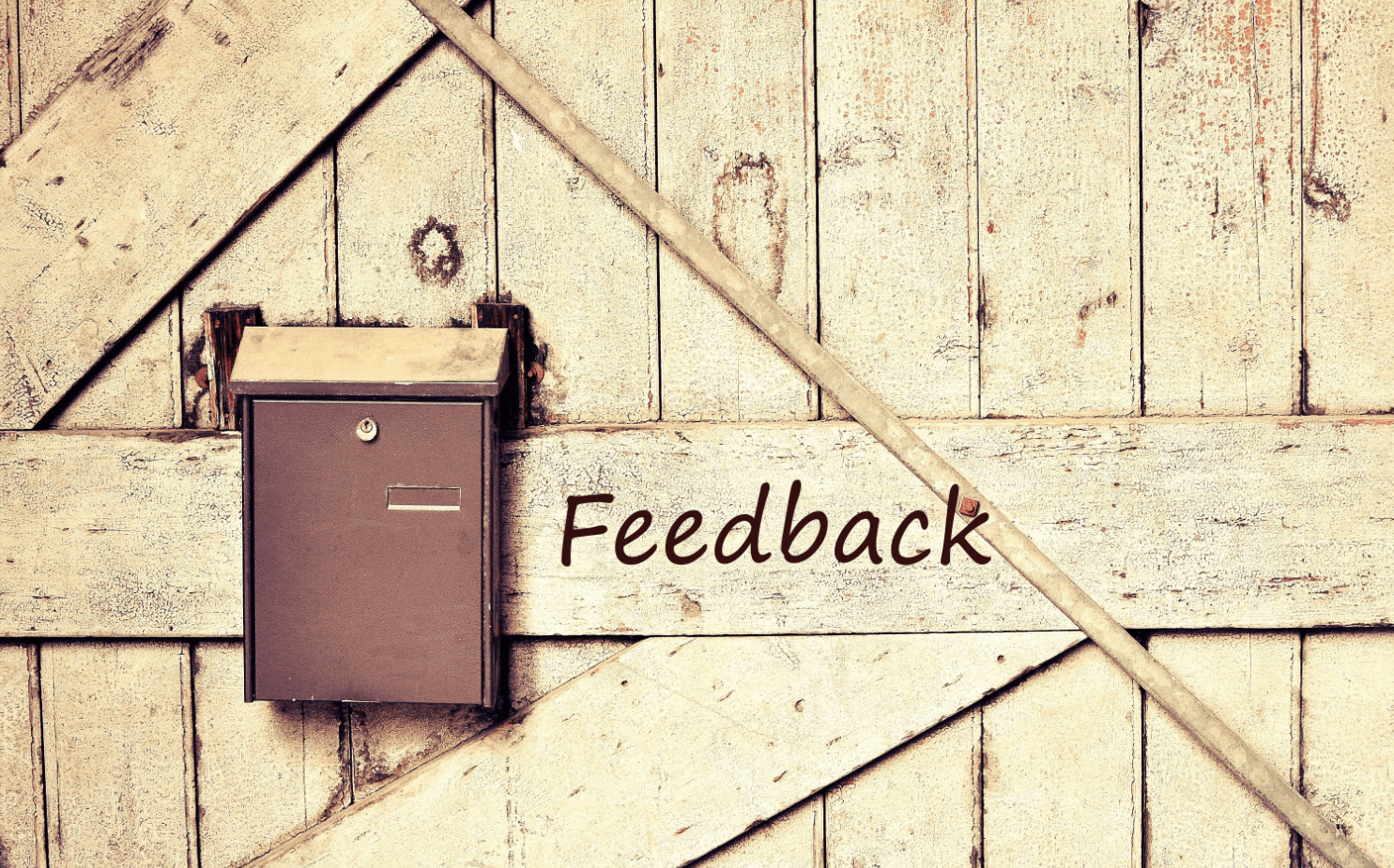 Old suggestion box placed in an old building showing antquated feedback